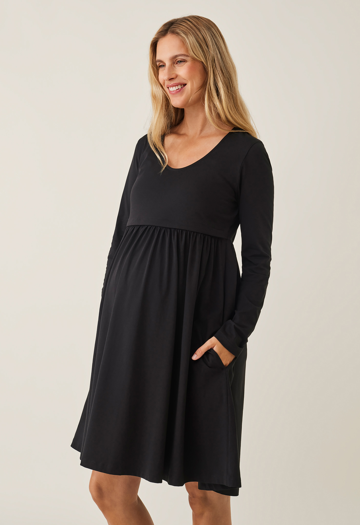Maternity babydoll dress - Black